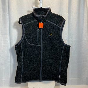 NWT Elevate Fontane Knit Vest Men sz Medium Full Zip Vest Office Vest for Men
